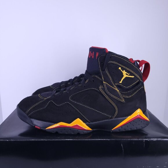 Nike Air Jordan 7 VII Retro Citrus CU9307-081 Black Orange Size 10.5 Pre Owned - Picture 6 of 16